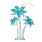 Designocracy 99415-O Palm Trees Wooden Ornament